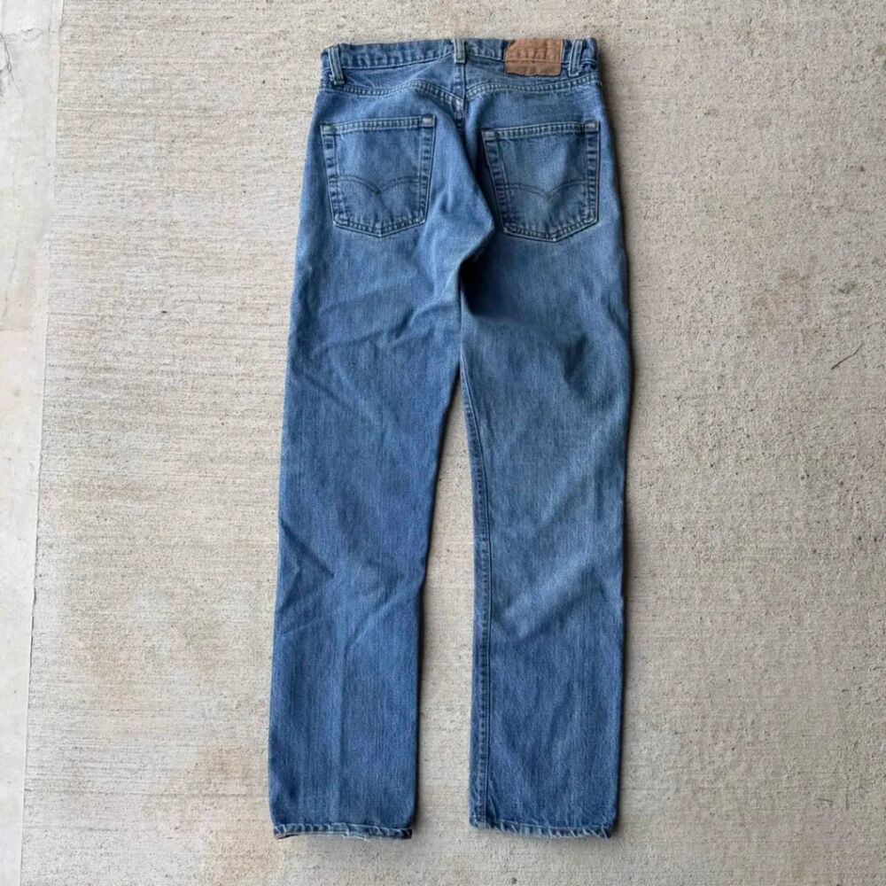 Vintage Levis 505 Jeans Blue Medium Wash Straight Leg Denim Pants W30 L31